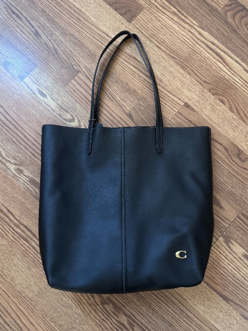 Coach North Tote Bag – Black Leather